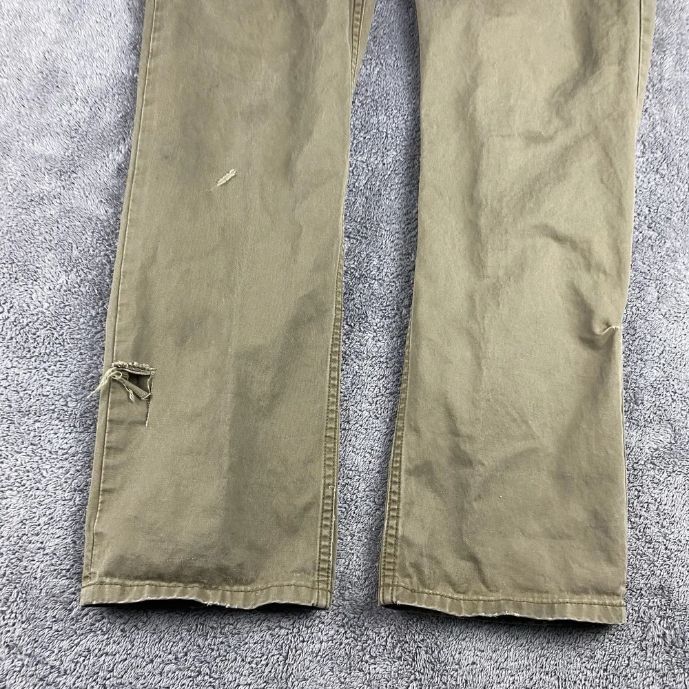 Levis Straight Pants Men 36x30 Tan Khaki Chino Flat‎ Front 100% Cotton